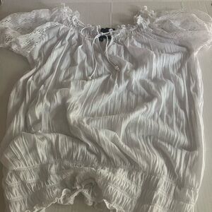 New Directions Lace  Sleeve Top